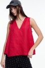 TOP ESCOTE V Rojo