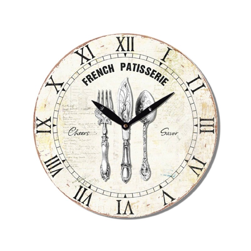 Reloj Analógico de Pared en MDF con Estampado Selecta 29cm Reloj Analógico de Pared en MDF con Estampado Selecta 29cm