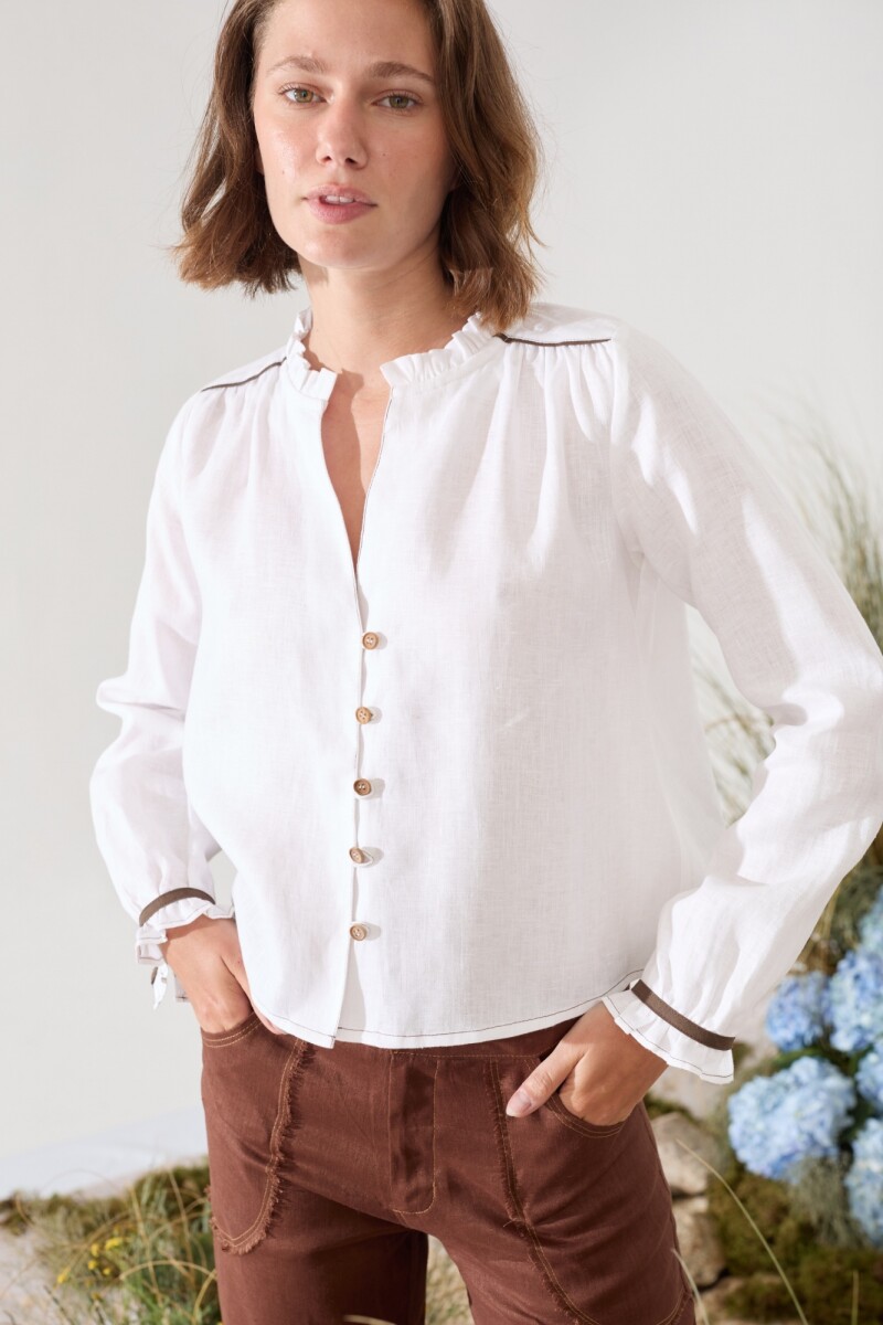 PRE VENTA BLUSA ARROYO Blanco