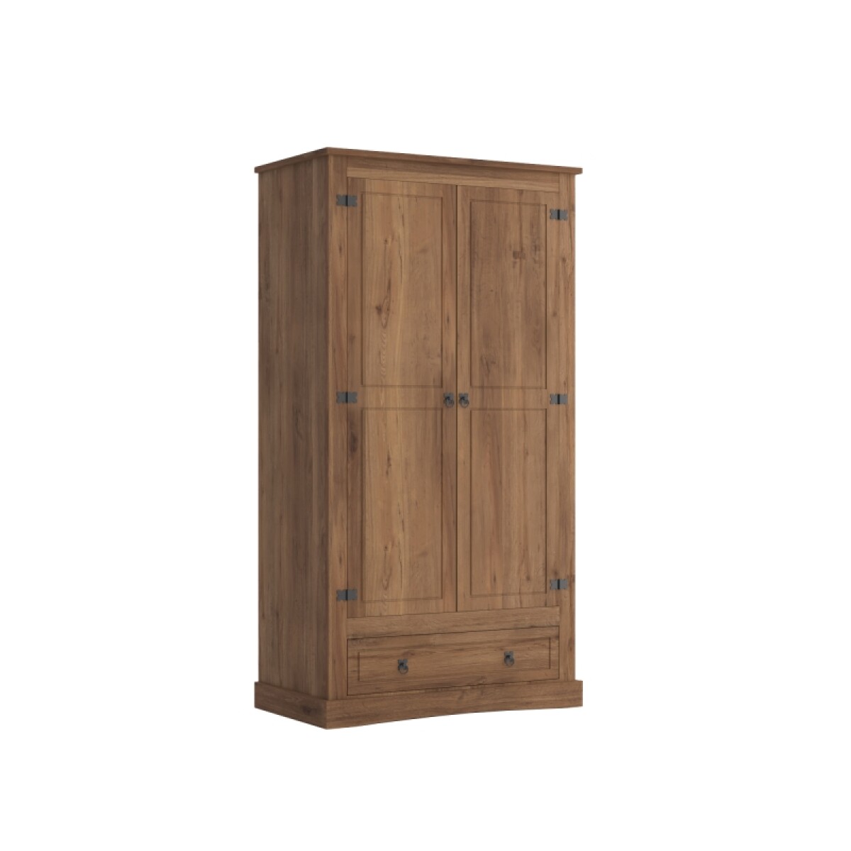 Ropero Mexicano 2 Puertas Nogal 100% Madera 