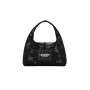 MARC JACOBS - THE DAISY CROCHET MINI SACK BAG Negro Estampado