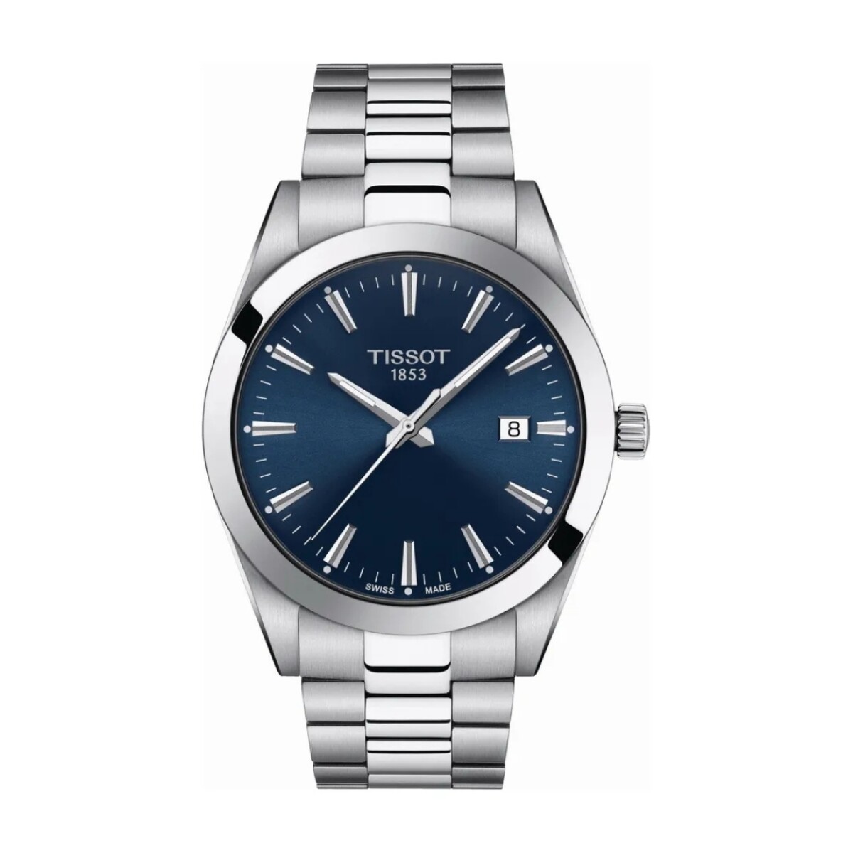 Reloj Tissot Gentleman T1274101104100 para hombre en acero - Azul 