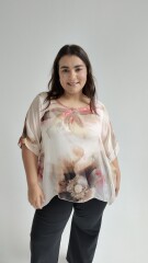 Blusa violett Beige