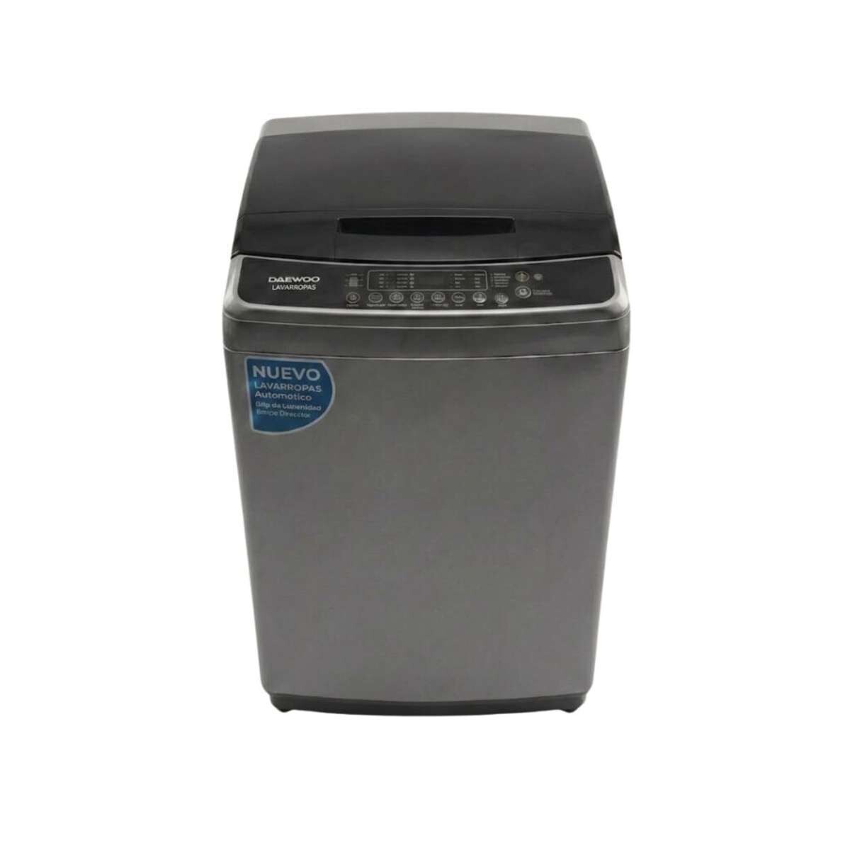 Lavarropas Daewoo Carga Superior Display Digital Capacidad 7kg - Color gris 
