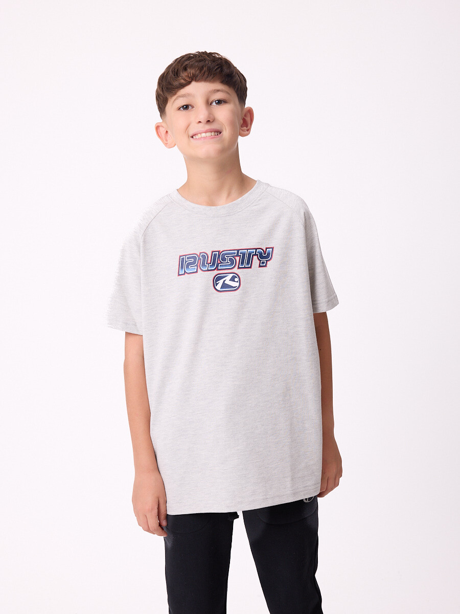 T-SHIRT AROON TEEN RUSTY - Gris Melange 