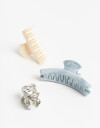 Broches Sets Acrilico Set De 2 Broches Maxi. - Combinacion Bicolor