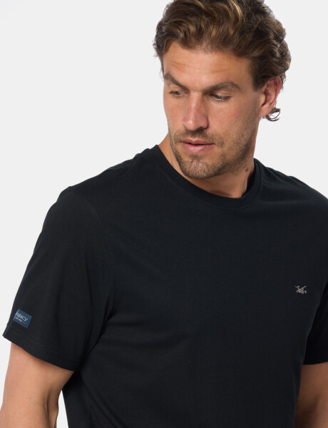 REMERA LISA DE ALGODÓN Negro