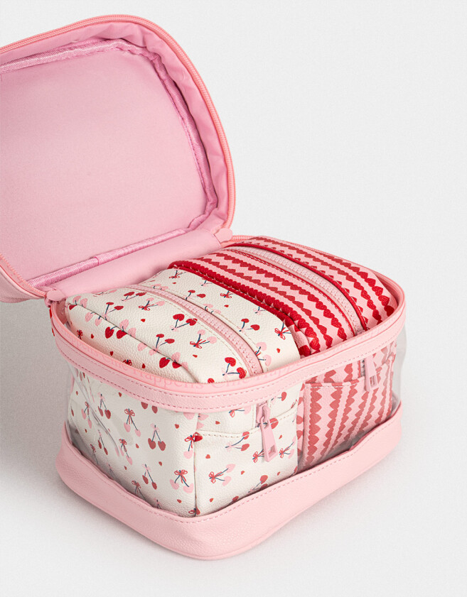 Porta Cosméticos Set De Portacosméticos - Combinacion Bicolor