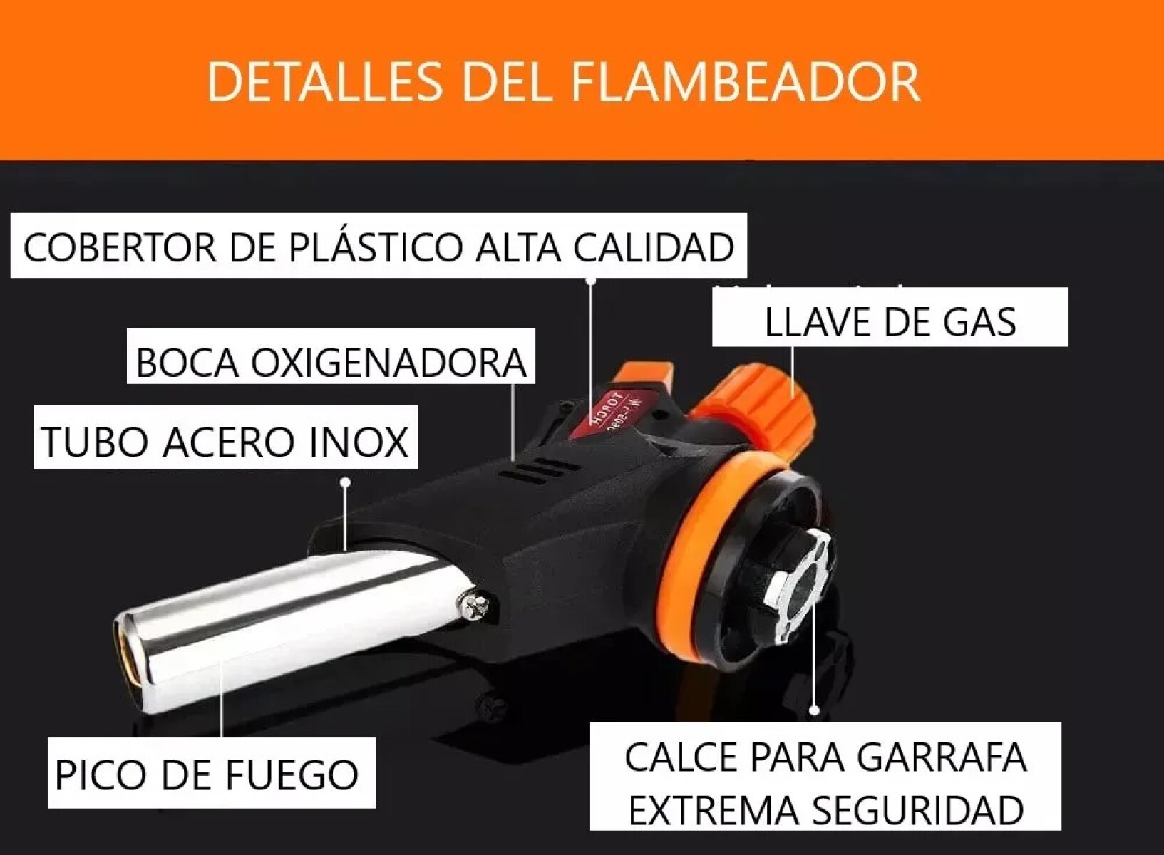 SOPLETE ENCENDEDOR DE COCINA MULTIPROPOSITO AS-204D 
