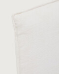 Cabecero desenfundable Jaira de chenilla blanco para cama de hasta 180 cm FSC Mix Credit