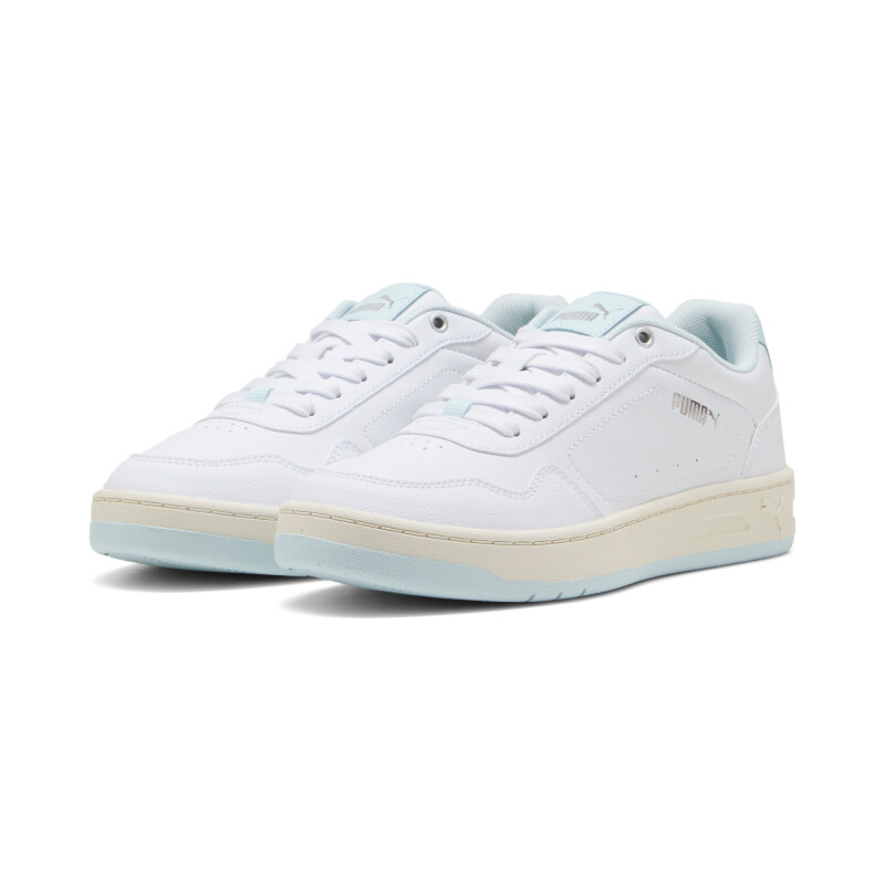Championes Puma Court Classy de Mujer - 395021 18 Blanco-celeste