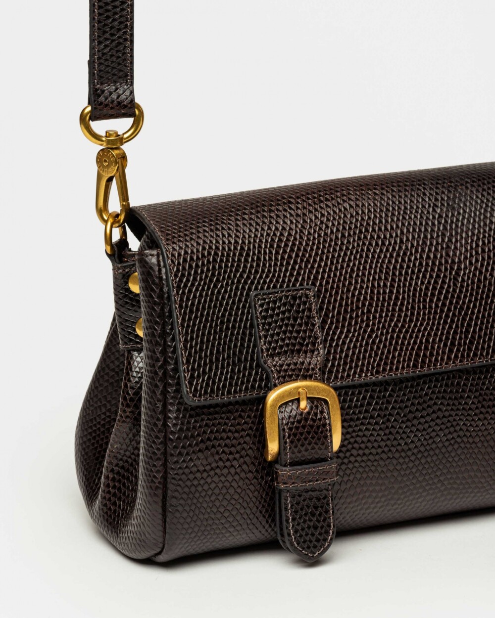 Bandolera Elise Snake Bitono Red Tabaco