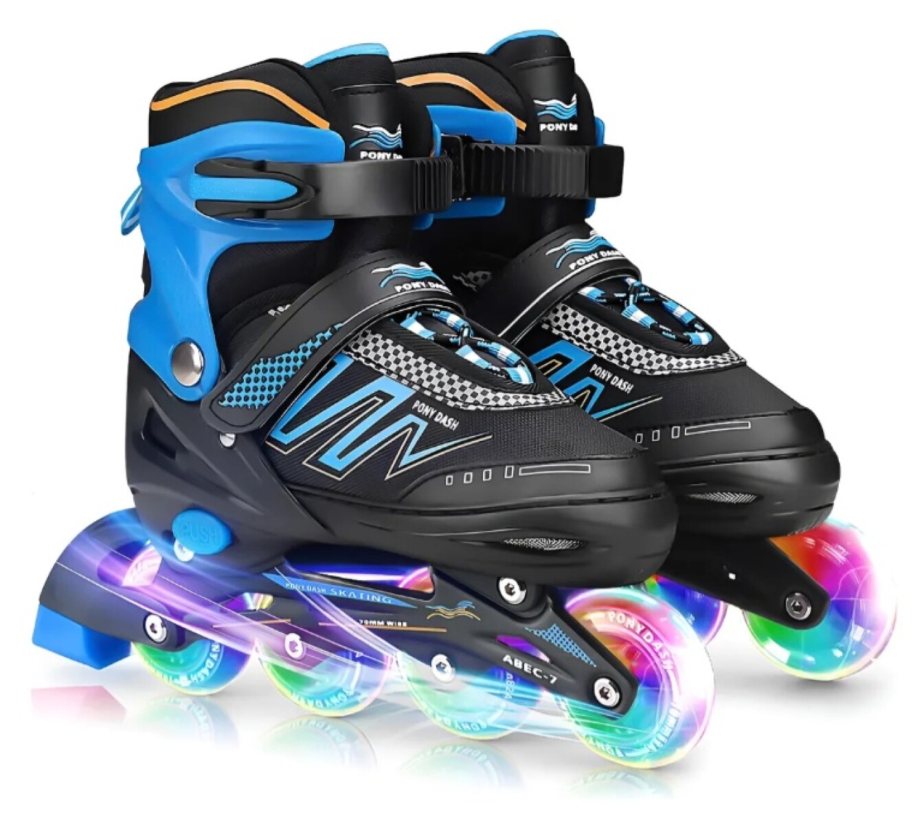 Rollers Patines Ajustables Con Luces Infantil talle S - Rollers Patines Ajustables Con Luces Infantil Talle S 