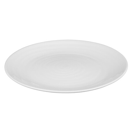 Plato de ceramica labrado circulos Plato de ceramica labrado circulos