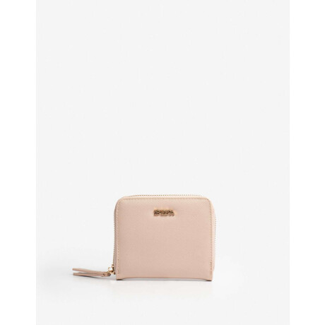 Billetera Cuadrada Rosa Pastel
