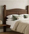 Respaldo 2 plazas Madera Maciza 140cm Linea Mexicana Oscuro