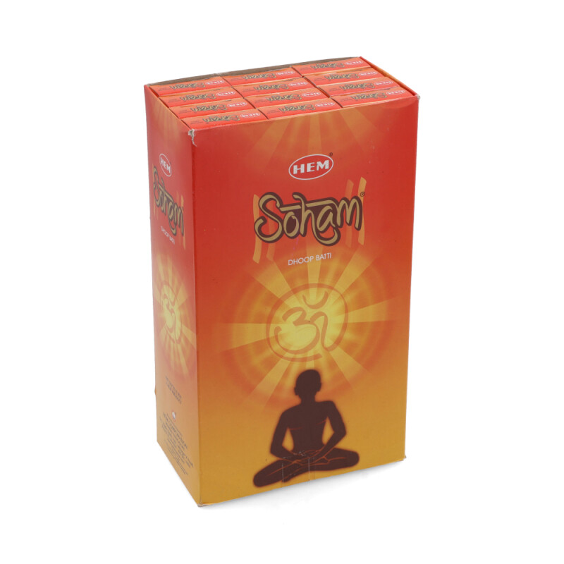 INCIENSO HEM CAJA LARGA X12 Soham Dhoop Batti