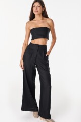 Pantalon Lino Soft Negro