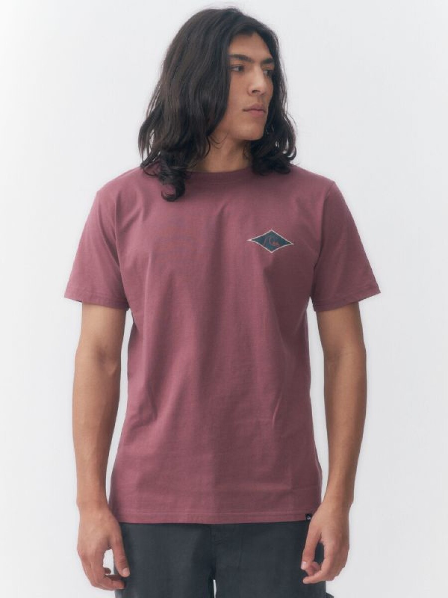 Remera Quiksilver Retro Diamond - Rosa Viejo 