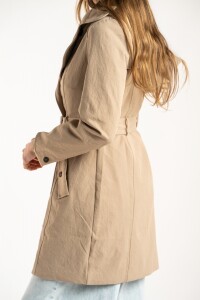Trench Capucha Desmontable Camel