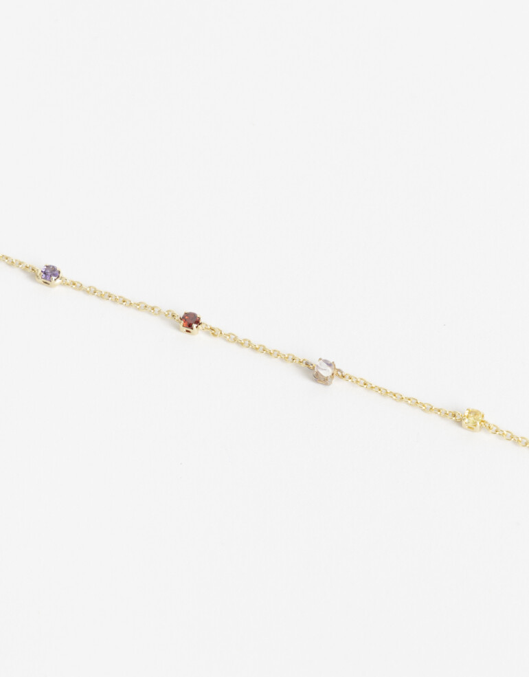 Pulseras Flexibles Cubic zirconia Pulsera Flexible Cubic Multicolor - Dorado