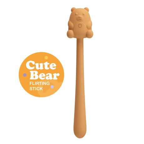 Vibrador Cute Bear Flirting Stick Pretty Love Anaranjado