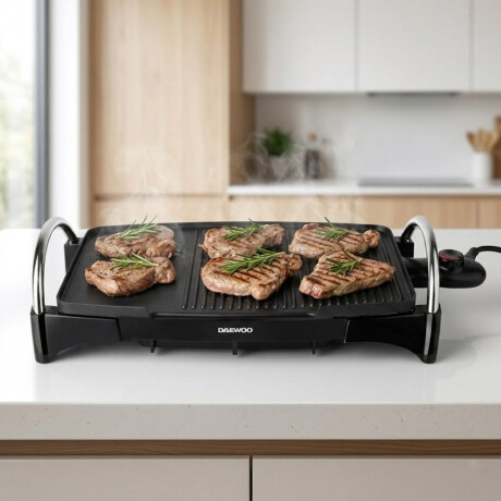 Grill parrilla Daewoo eléctrica | Antiadherente | Color negro Grill parrilla Daewoo eléctrica | Antiadherente | Color negro