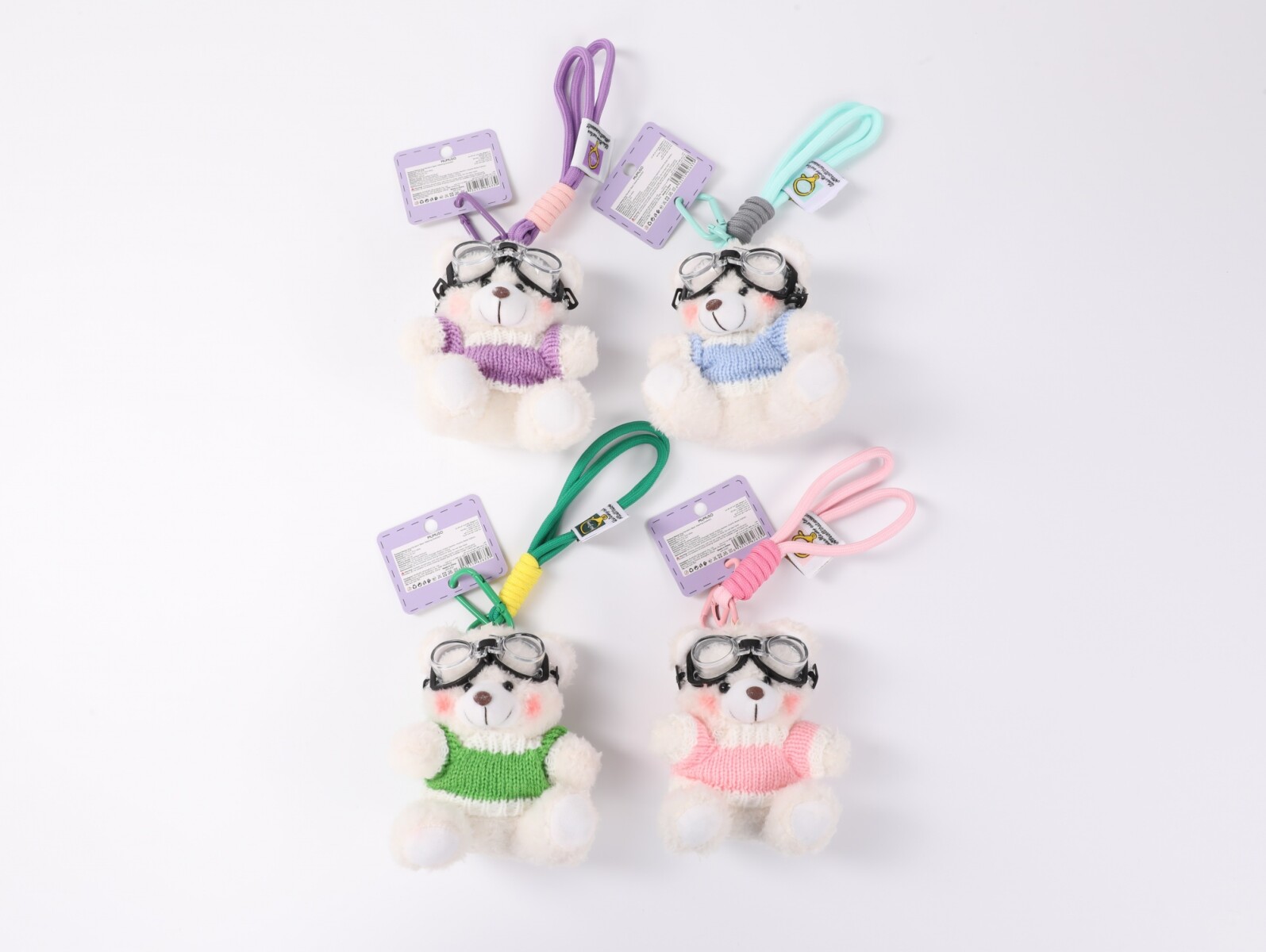 COLGANTE PARA BOLSO (OSO CON SUÉTER) 