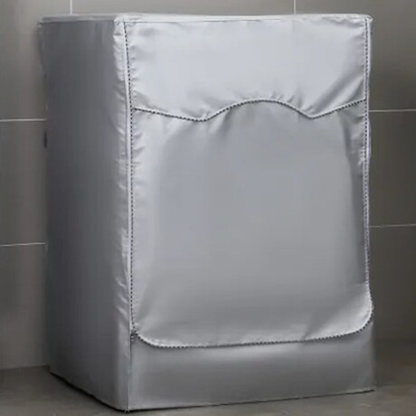 Funda p/ Lavarropa Carga Frontal Impermeable Protección UV Plateado