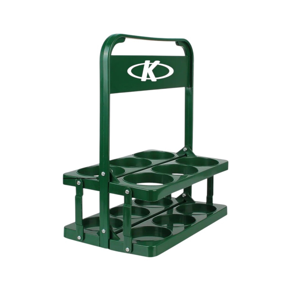 Porta Botellas K con Capacidad para 6 Unidades - VERDE 