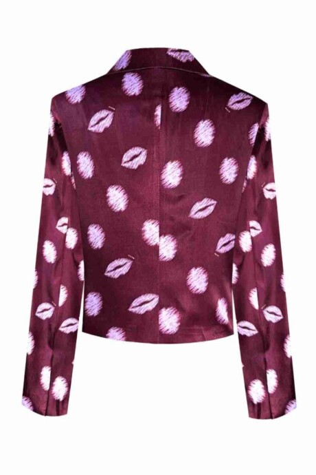 Blazer Mónaco Dots Burdeo Blazer Mónaco Dots Burdeo
