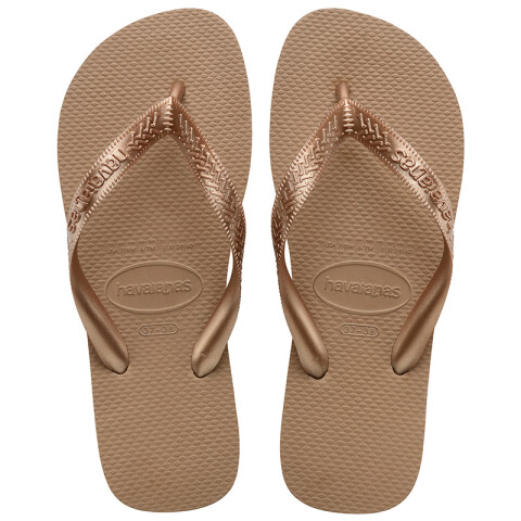Ojotas Havaianas Top Tiras Flip Flops Dorado