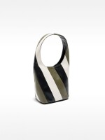 Bolso De Hombro De Rayas caqui