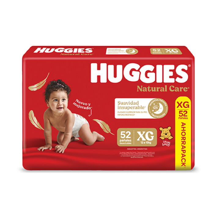 HUGGIES NAT CARE SUPREME XG 52 UN única