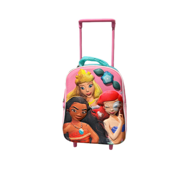Mochila Princesas 30cm 3D C/CARRO Mochila Princesas 30cm 3D C/CARRO