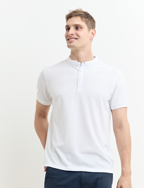 520750 REMERA HARRINGTON LABEL Blanco