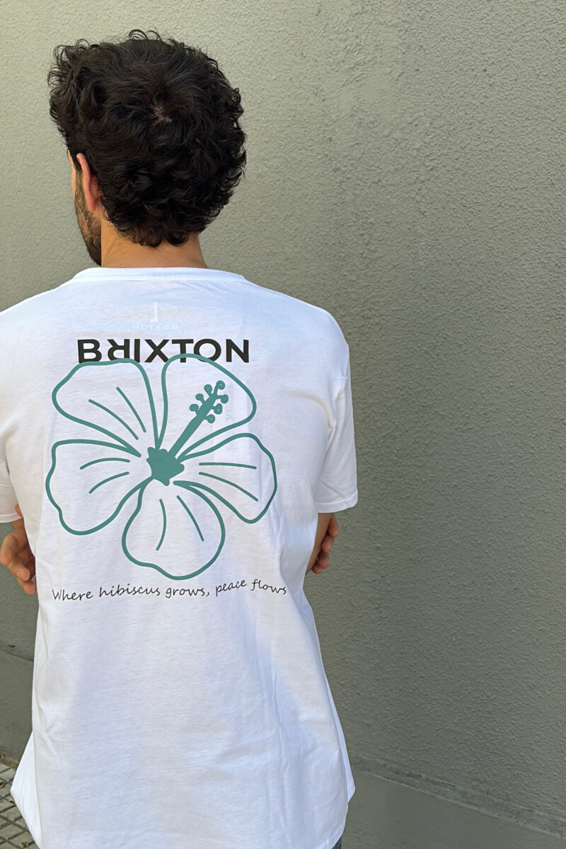 Camiseta Hibisco Brixton Blanca