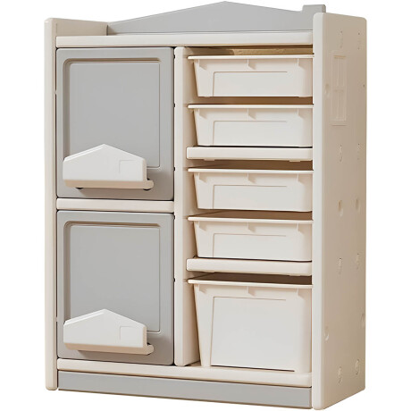 Mueble Estantería Organizador 2 Puertas + 5 Estantes Mueble Estantería Organizador 2 Puertas + 5 Estantes