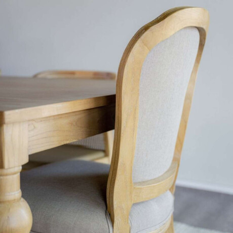 Silla Signora Madera y Tapizado Beige