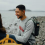 Fjallraven Logo Sweater - Hombre Deep Sea