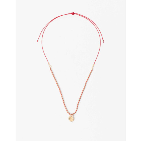 Collar Corto Con Dije Combinacion Bicolor