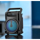Parlante Bluetooth Con Luz Led De Colores Negro