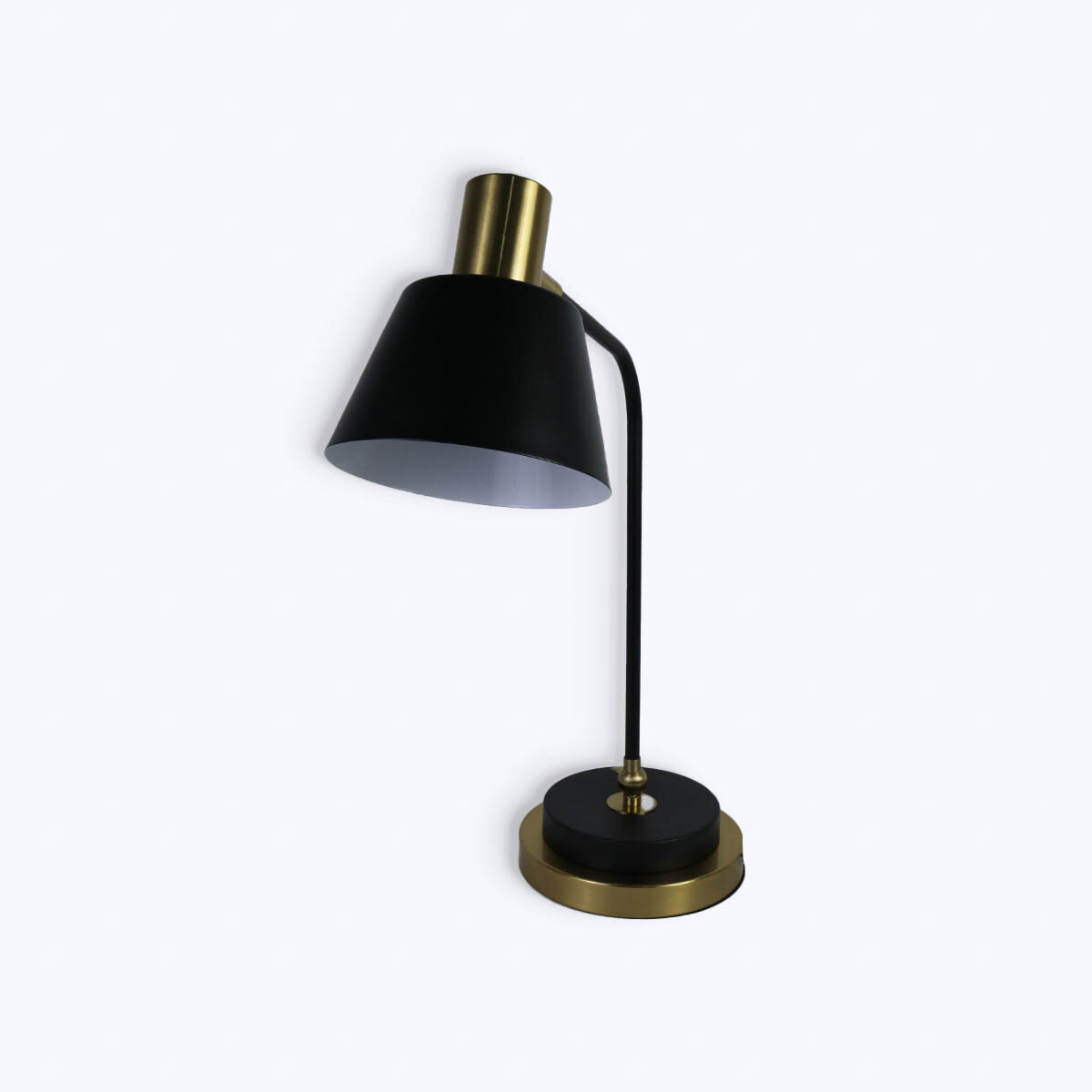 LAMPARA METAL NEGRO P/MESA 53X20CM 