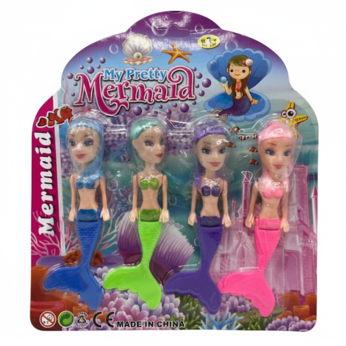SIRENA MERMAID SET x4 — Casa Mariela