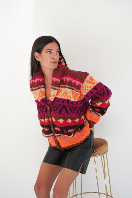 Saco Rosly Lana Fucsia