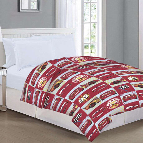 Colcha Infantil Cars Reversible 1 Plaza 100% Microfibra