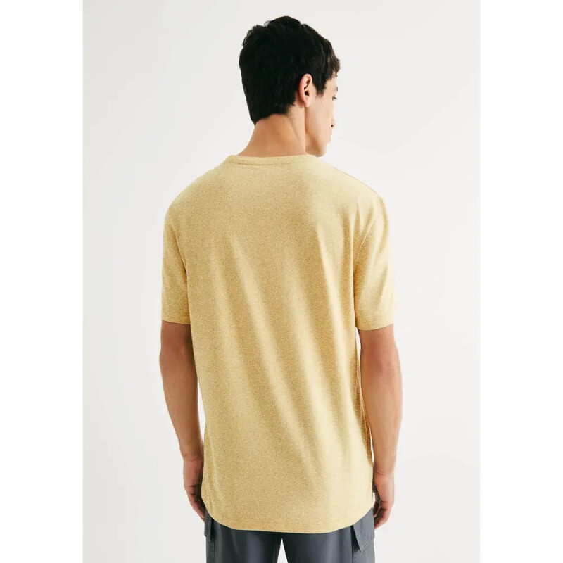 CAMISETA MM MASC AMARELO MESCLA