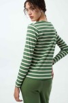 Remera Palma Rayas Verde