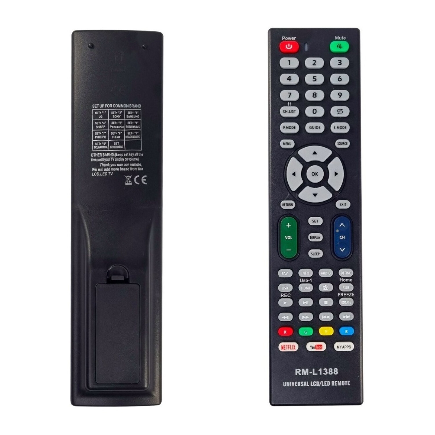 Control Remoto Universal 8 en 1 para Pantallas y Reproductores Streaming  Compatible las Marcas Mas Comerciales