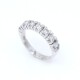 Anillo en oro 18k blanco con 7 brillantes Anillo en oro 18k blanco con 7 brillantes